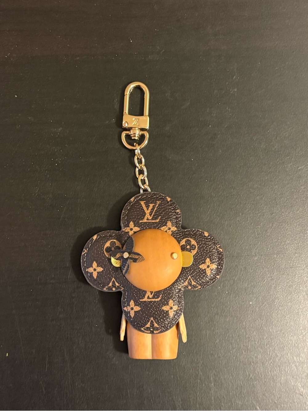 Vivienne Doll Bag Keychain Brown Flower Multi